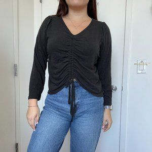 Oak and Fort Black Long Sleeve  (WORN ONCE - LIGHTLY USED)